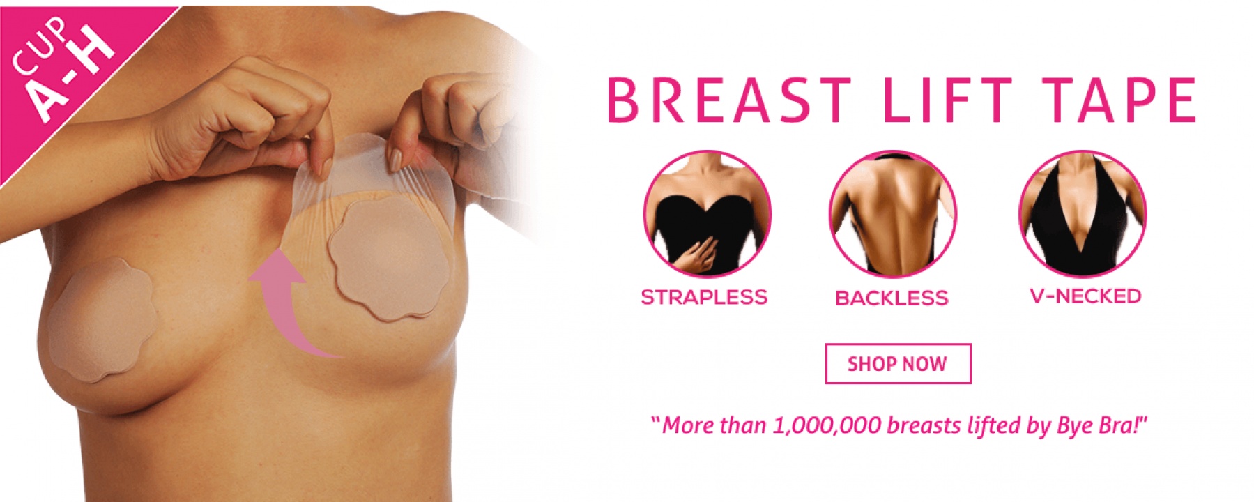 Adhesive breast lift—a relaxing experience for the women, bryst tape